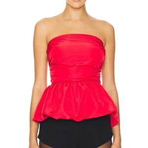 Steve Madden Amari Strapless Red Top NWT